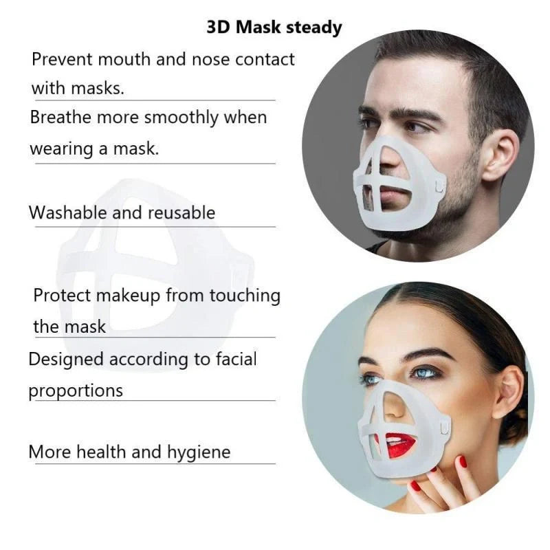 Premium face mask inner support with 3D design for personalised fit and superior breathability