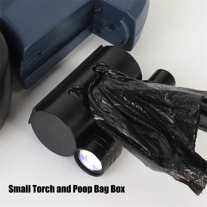 Reflective dual pet leash for small dogs with 360 swivel and lights