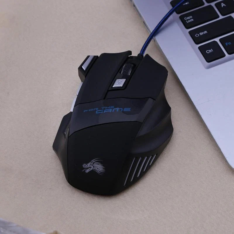 Wired Gaming Mouse with 7-Colour LED Backlight and 5500DPI precision