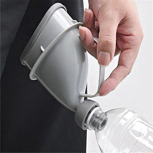 Compact emergency urinal for travel and outdoor use, lightweight and hygienic