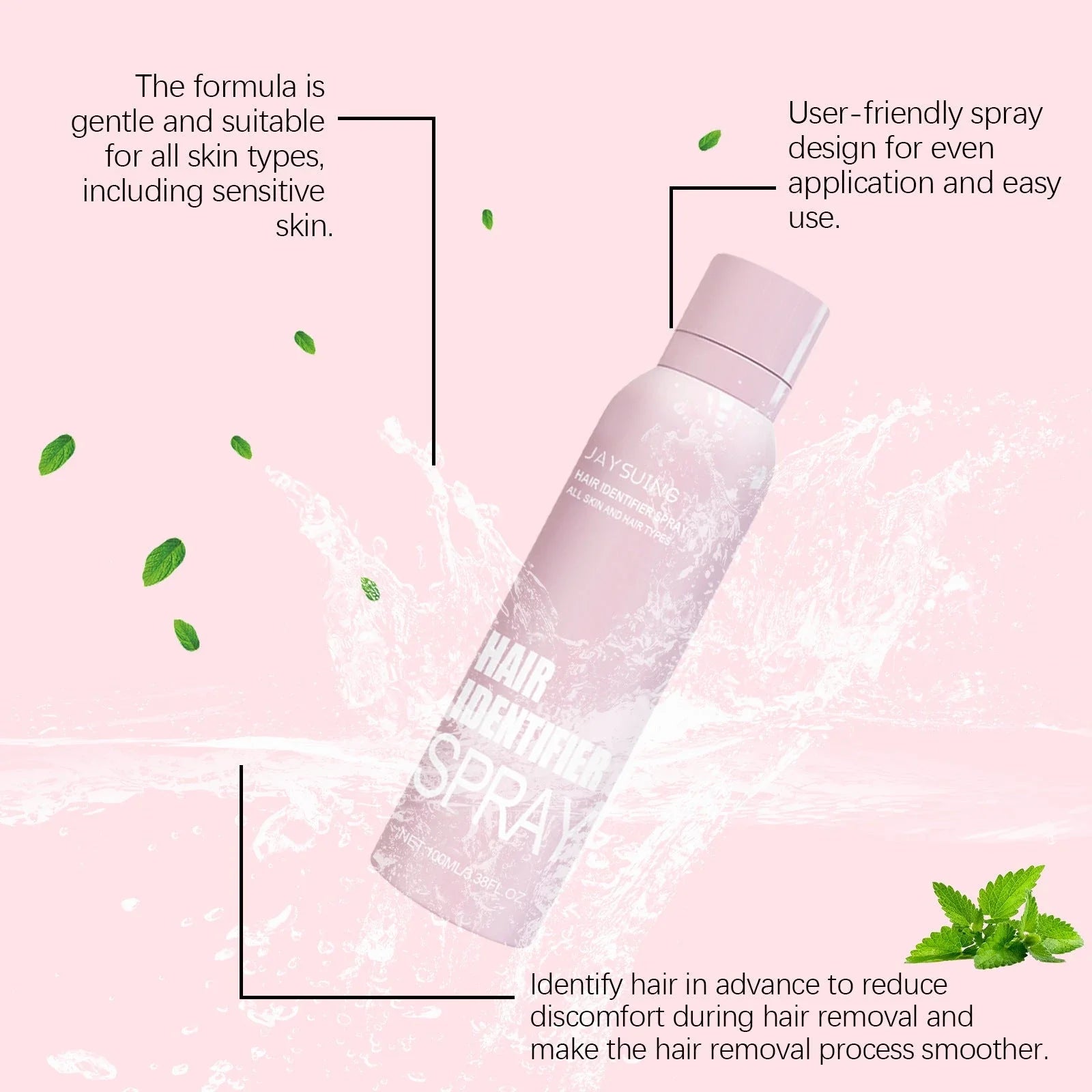 Dermaplaning Facial Hair Remover Spray - Moisturizing Set for Smooth, Radiant Skin