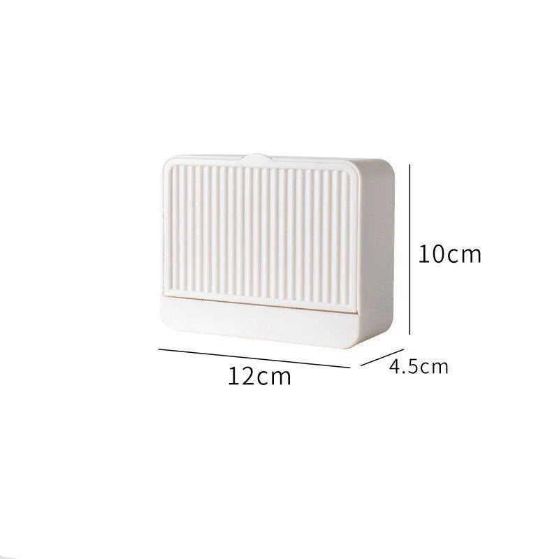 Wall-mounted bathroom storage organizer made of durable iron with compartments for storing bath essentials like sponges, soap, brushes, and towels