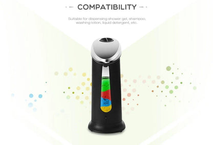 Automatic touchless soap dispenser with smart sensor, 400ml capacity, and sleek design for effortless hand-washing