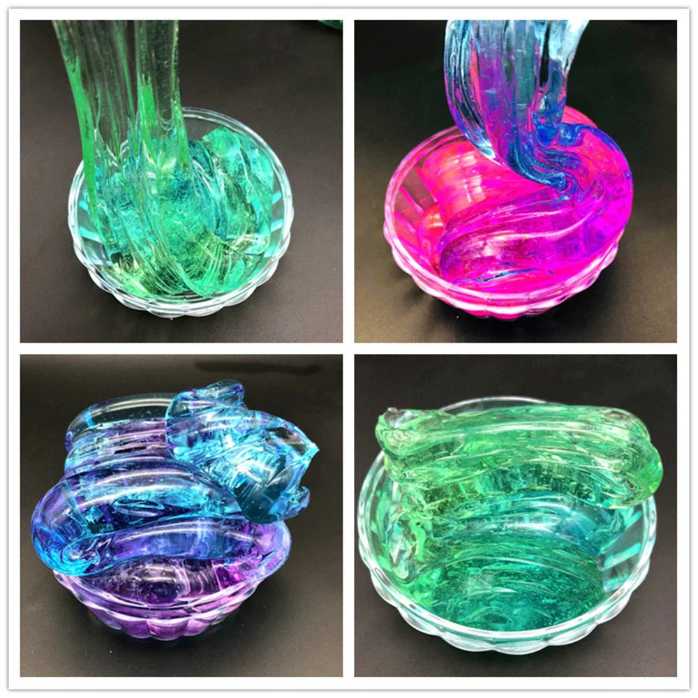 Vibrant Gradient Multicolor Crystal Slime for creative play and stress relief