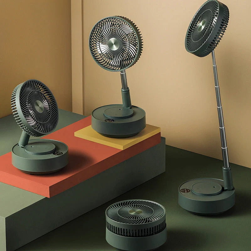 Storage Floor Electric Fan with remote control and humidification feature