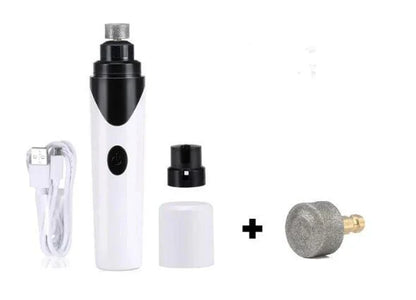 Electric pet nail grinder with low vibration and noise for stress-free grooming of cats, dogs, and other small animals