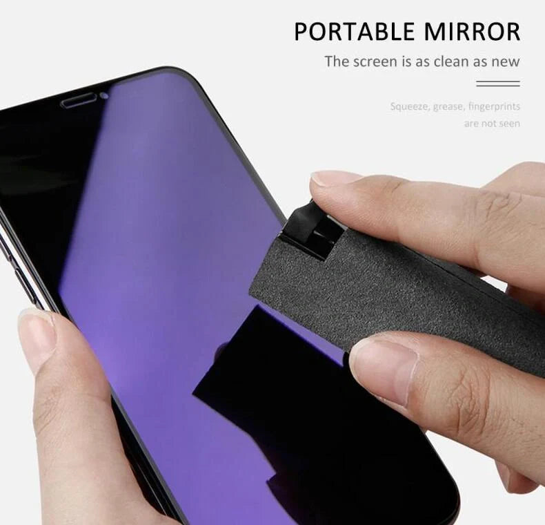 2-in-1 phone and computer screen cleaner kit with microfiber cloth for effective screen cleaning