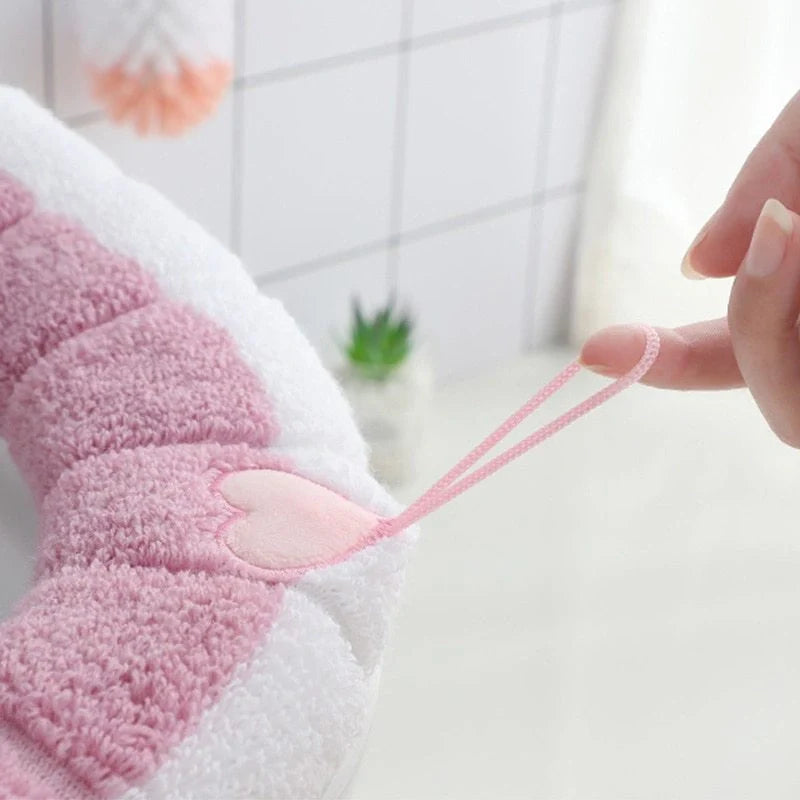 Winter Soft Washable Nordic Toilet Seat Cushion in various colours