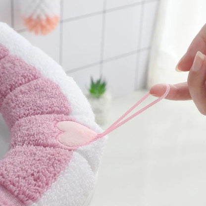 Winter Soft Washable Nordic Toilet Seat Cushion in various colours