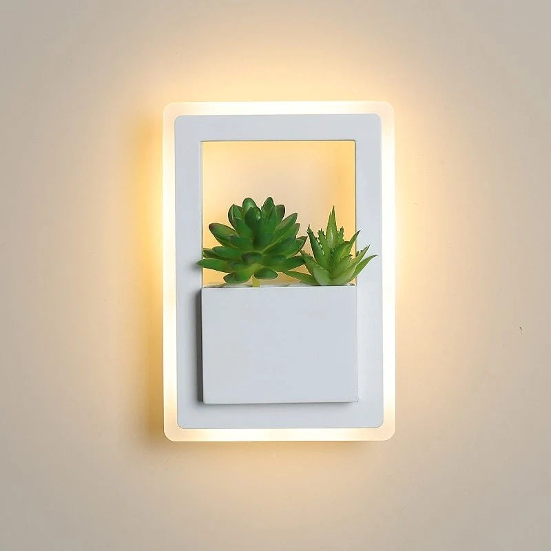 Modern white LED bedside wall lamp with anti-blue light technology and European design