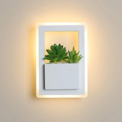 Modern white LED bedside wall lamp with anti-blue light technology and European design