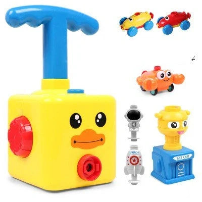Children's air balloon powered car toy with 12 balloons, educational and eco-friendly