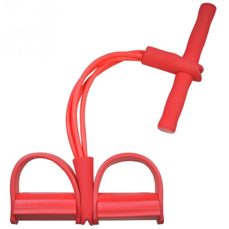 Premium resistance bands set with natural latex and EVA foam for full-body workouts