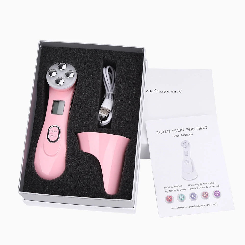 EMS radio frequency beauty instrument for skin rejuvenation