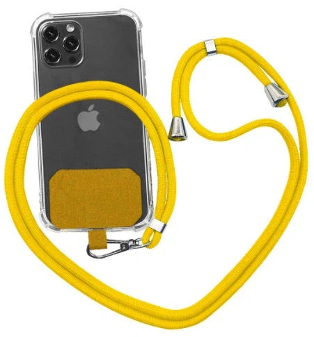 Universal crossbody phone lanyard in various colours with metal buckle