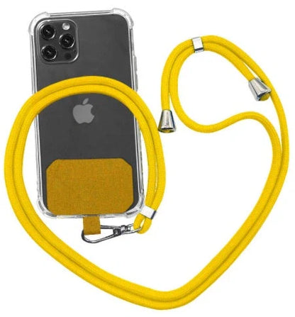 Universal crossbody phone lanyard in various colours with metal buckle