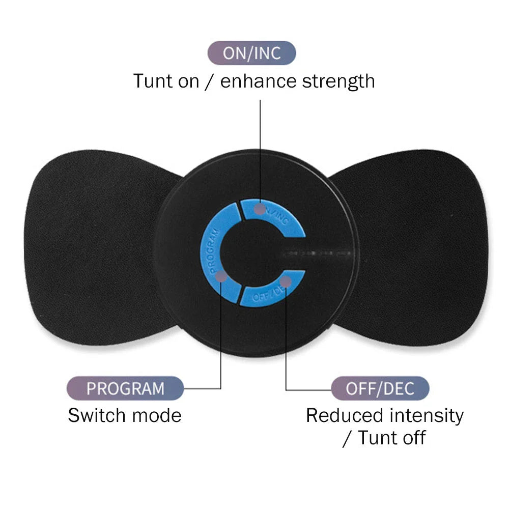Premium mini wireless neck massager with 6 intelligent massage modes, soft faux leather design, and portable, lightweight construction for soothing muscle relief