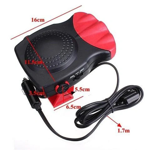 Portable Windshield Defroster with dual cooling and heating functions in black red