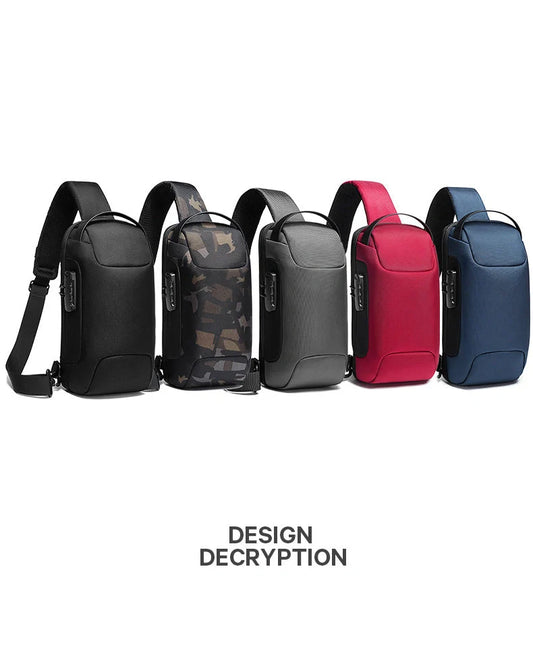 Stylish waterproof business messenger bag for men in various colors