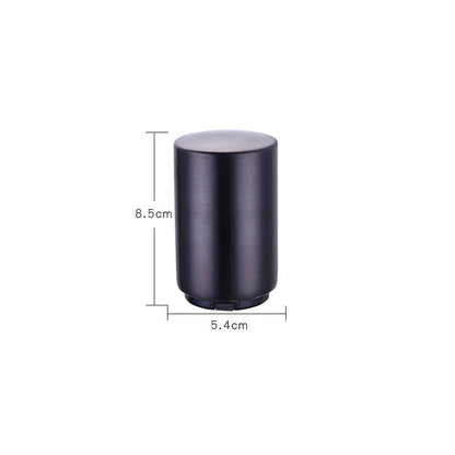 Portable magnetic automatic beer bottle opener in brushed stainless steel finish