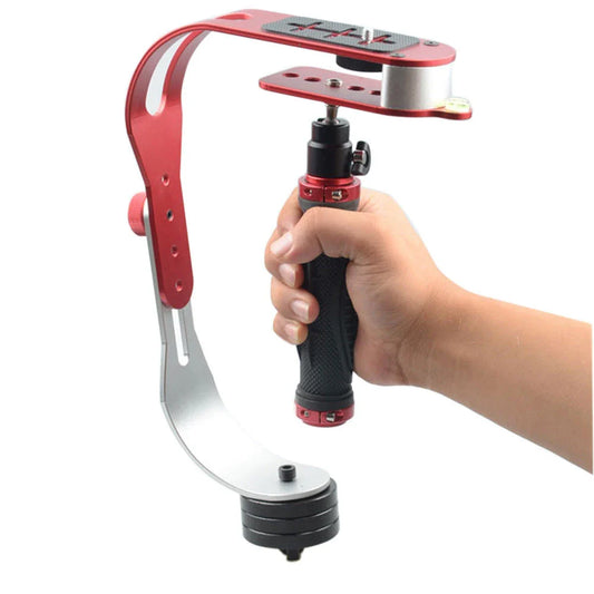 Premium handheld camera stabiliser for smartphones and GoPro action cameras, designed for smooth, shake-free video capture