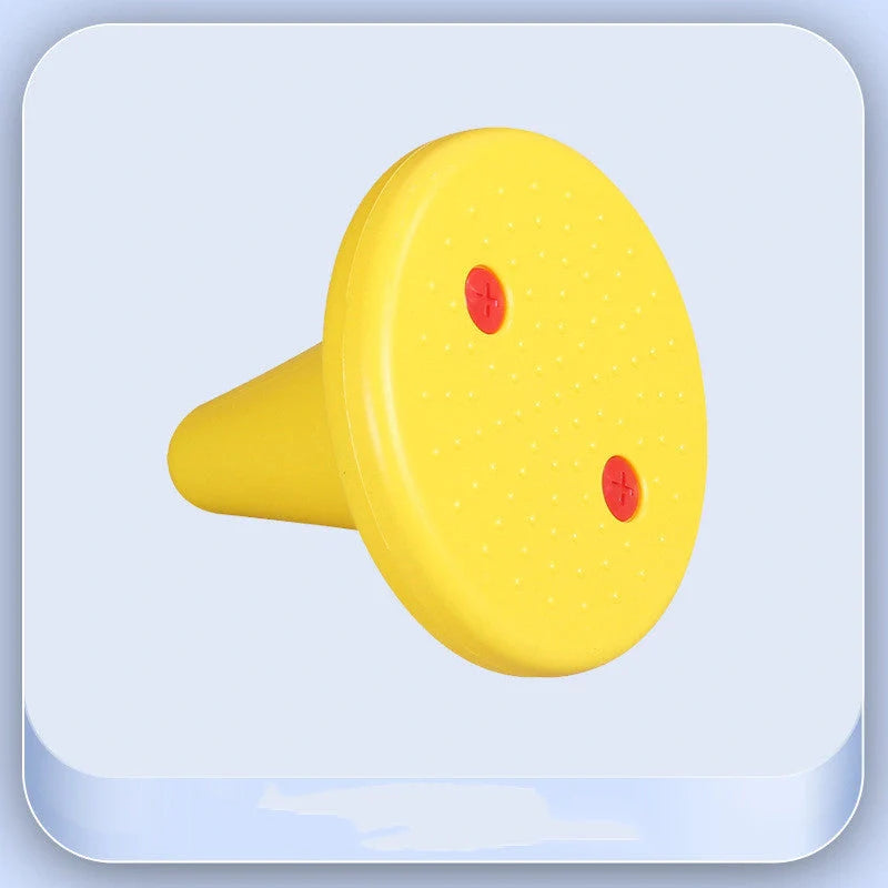 Children's balance training sensory toy with throwing rings in bright colours
