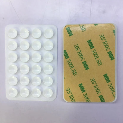 24 Grain Square Silicone Suction Cup for mobile phone and charging bank