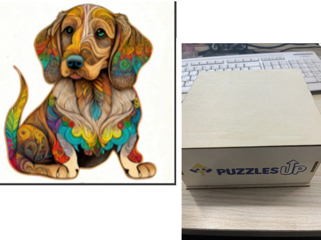 A3 Animal Wooden Puzzle with Box - Premium quality, vibrant animal designs, perfect for family fun