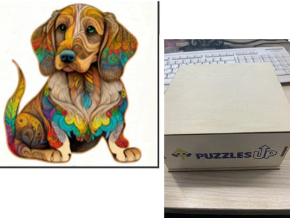 A3 Animal Wooden Puzzle with Box - Premium quality, vibrant animal designs, perfect for family fun