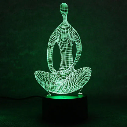 Magical 3D acrylic colour-changing night light with mesmerising 3D display and custom lighting modes