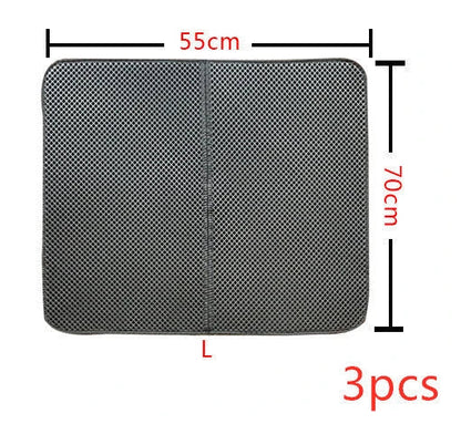Premium cat litter mats with innovative trapping technology to keep your home clean and tidy