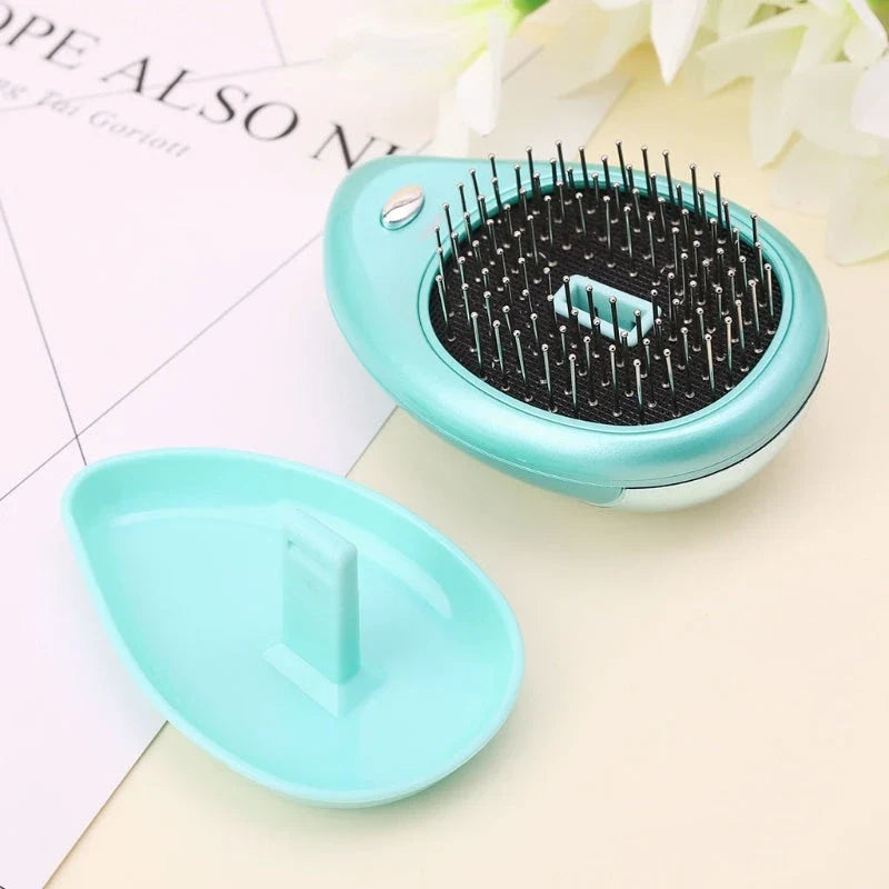 Relaxing Vibration Massage Hair Comb with Negative Ions for Soothing Scalp and Shiny, Healthy Hair