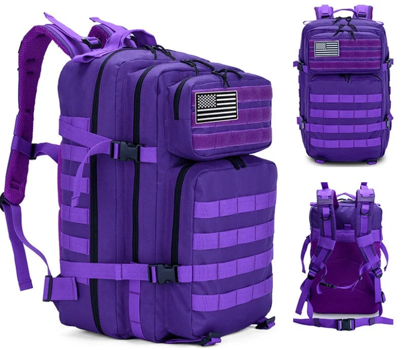 Outdoor Mountaineering Tactical Backpack with MOLLE system and 50 litre capacity