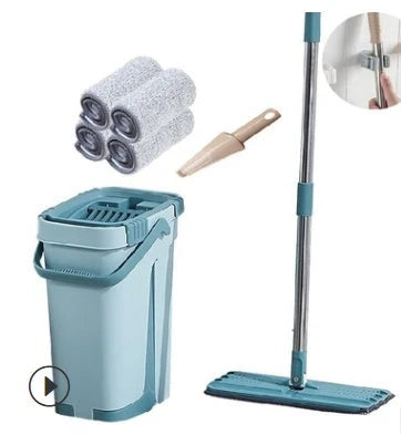 Versatile wooden floor cleaning mop with 360-degree swivel head, scratch-resistant microfiber, and vertical ventilation for effortless cleaning