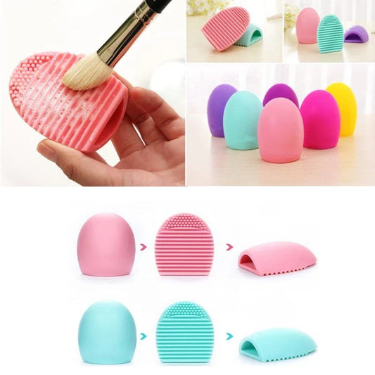Premium silicone makeup brush cleaner in various colors, designed to effectively clean and restore makeup brushes