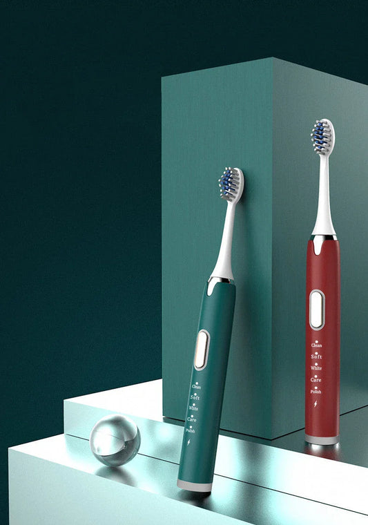 A sleek and modern sonic electric toothbrush with a waterproof, customisable design for superior oral hygiene.