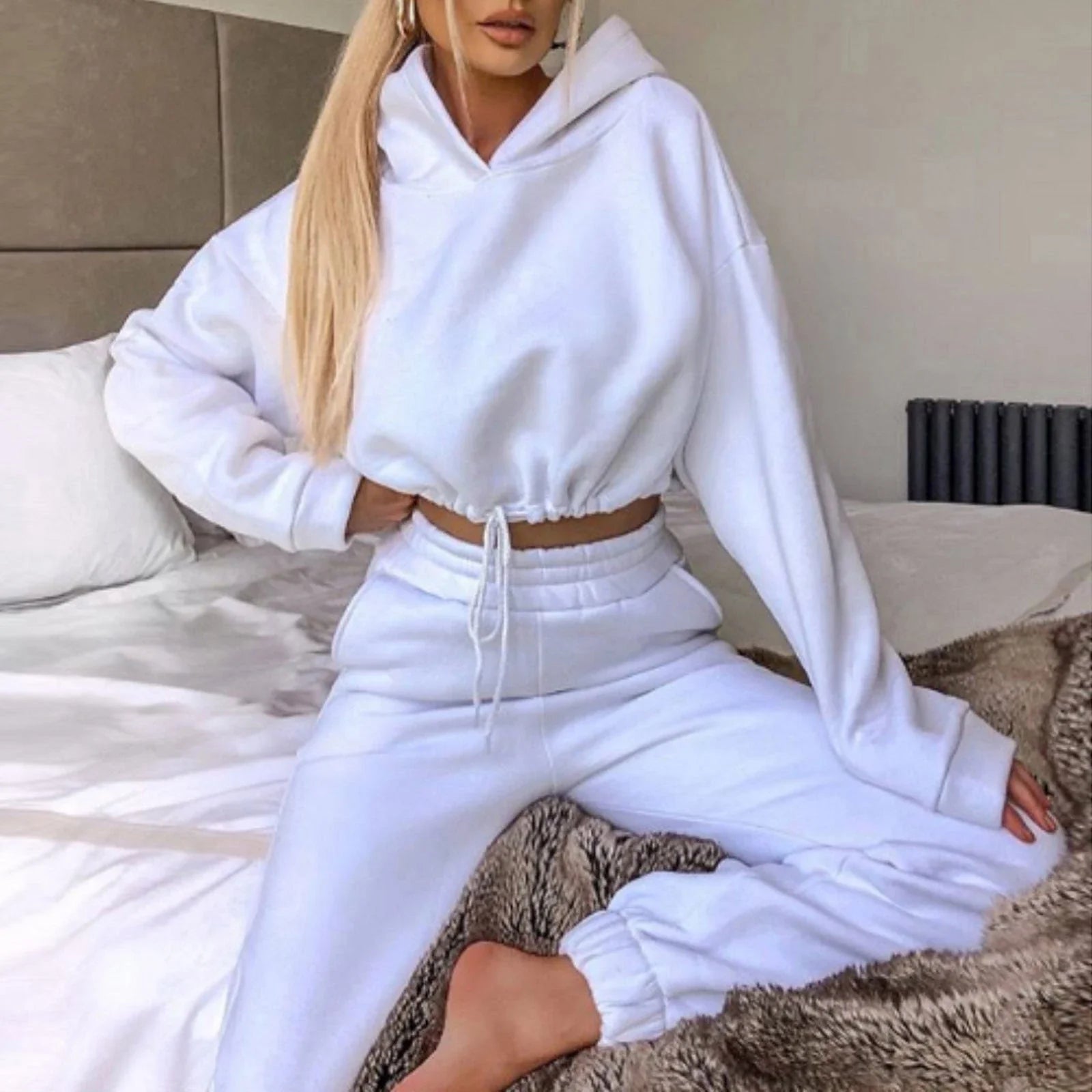Stylish 2-piece athleisure set for women featuring vibrant colours, comfortable fabrics, and versatile design