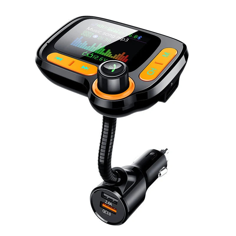 Car Bluetooth Multi-Function Player with large colour screen and quick charge feature