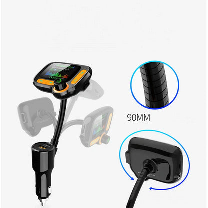 Car Bluetooth Multi-Function Player with large colour screen and quick charge feature