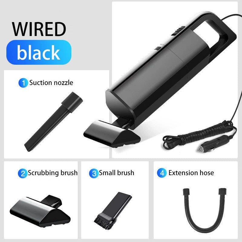 Wireless handheld vacuum cleaner in white and black with high suction power
