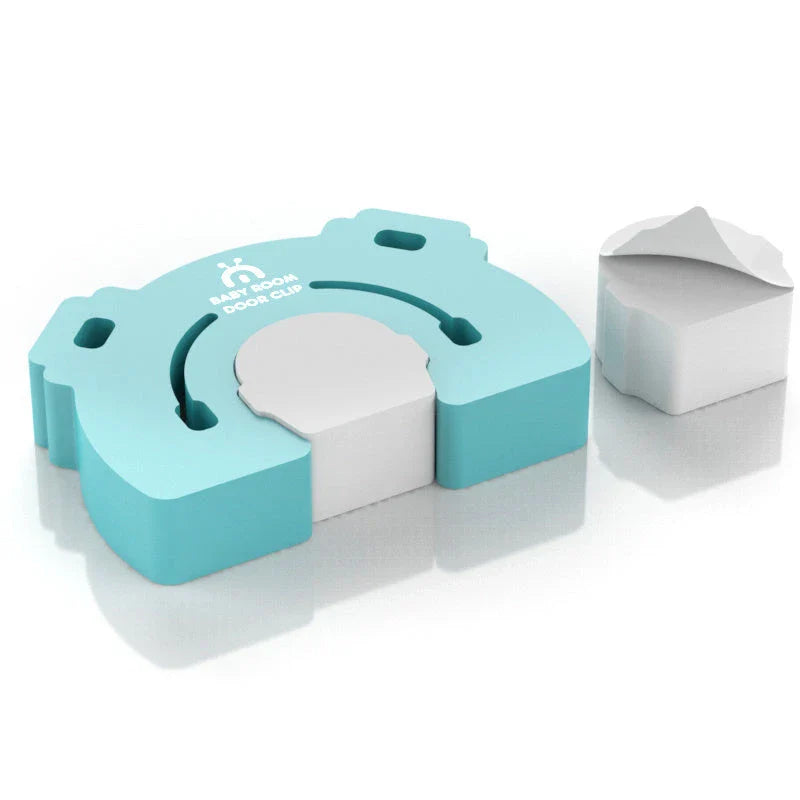 Cartoon door stopper with cute animal design, used to safeguard babies and prevent accidents in the nursery