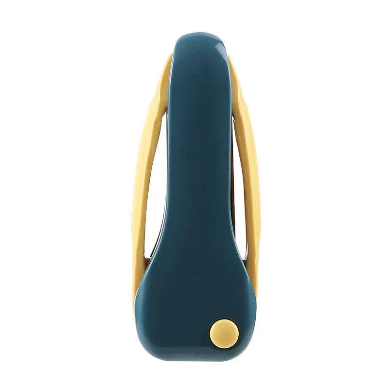 A versatile kitchen tool with a stainless steel blade that can peel, pare, grate, and scrape a variety of fruits and vegetables