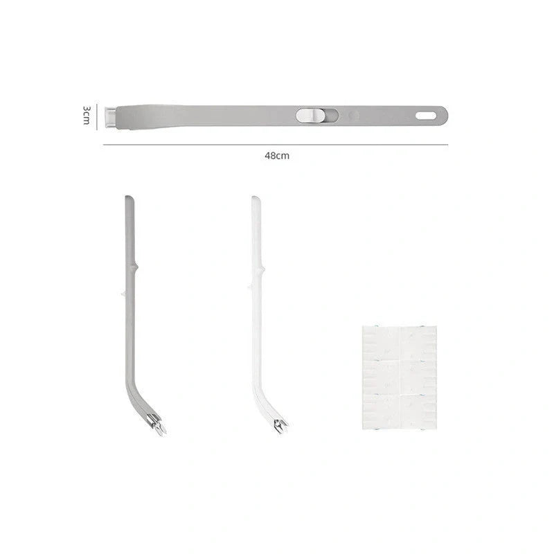 Disposable toilet brush set with replaceable cotton heads for hygienic bathroom cleaning