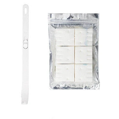 Disposable toilet brush set with replaceable cotton heads for hygienic bathroom cleaning