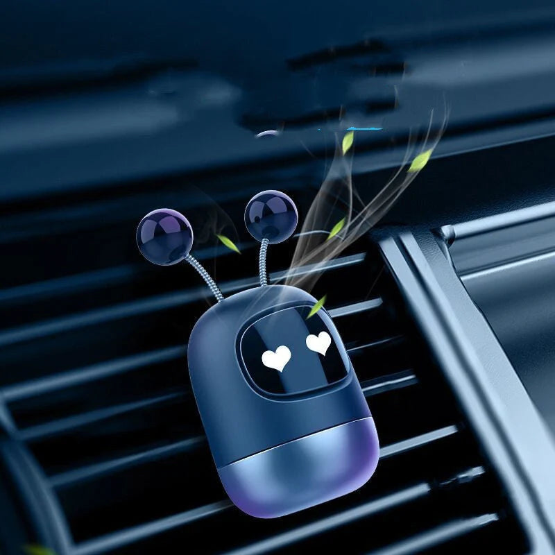 Vibrato Blasting Artifact Air Outlet Robot Car Aromatherapy - Silicone Design with Multiple Flavours