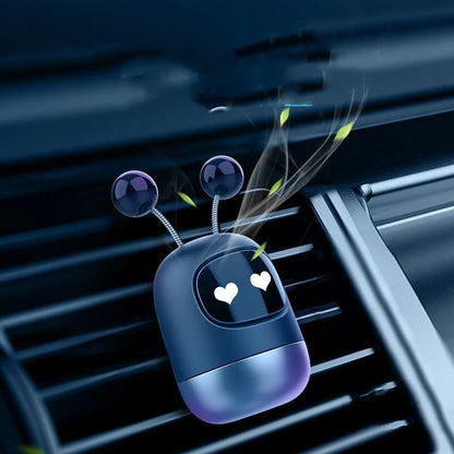Vibrato Blasting Artifact Air Outlet Robot Car Aromatherapy - Silicone Design with Multiple Flavours