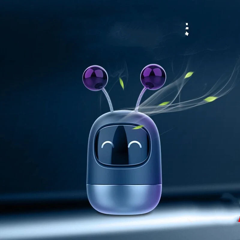 Vibrato Blasting Artifact Air Outlet Robot Car Aromatherapy - Silicone Design with Multiple Flavours