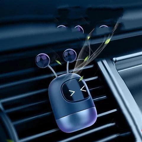 Vibrato Blasting Artifact Air Outlet Robot Car Aromatherapy - Silicone Design with Multiple Flavours
