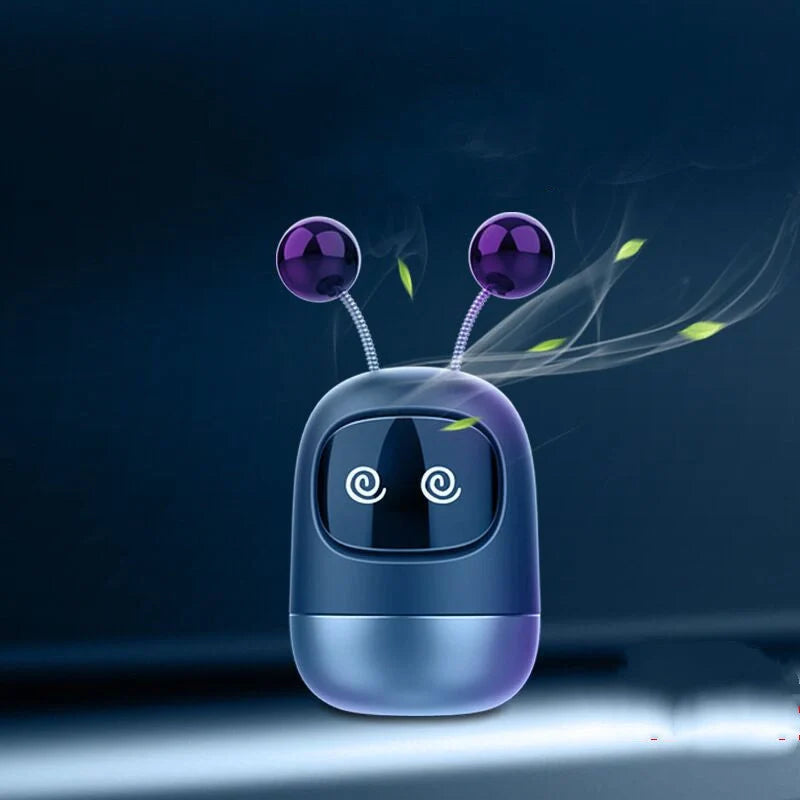 Vibrato Blasting Artifact Air Outlet Robot Car Aromatherapy - Silicone Design with Multiple Flavours
