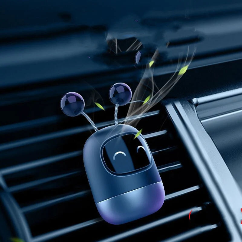 Vibrato Blasting Artifact Air Outlet Robot Car Aromatherapy - Silicone Design with Multiple Flavours